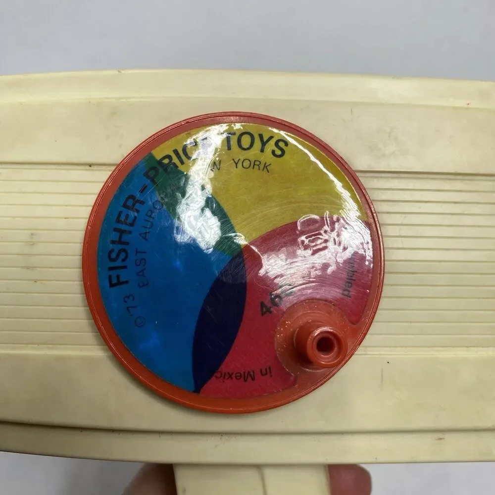 Vintage 1970s Fisher-Price Movie Viewer With Disney Dumbo Cartridge Tested Works